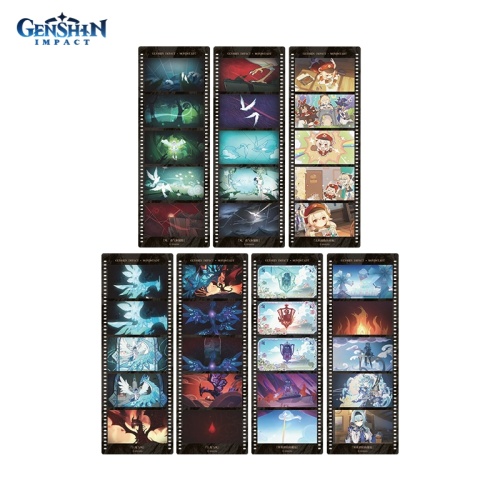 Набор закладок A Glimpse Of The World Imitation Film Bookmark Set Mondstad [ПОДАРКИ]